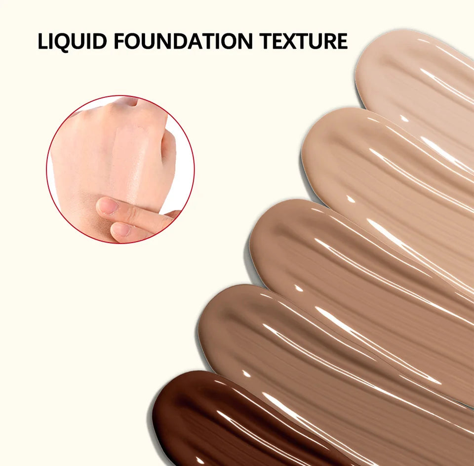 Ibcccndc Liquid Foundation Concealer Long Lasting Waterproof Makeup Base