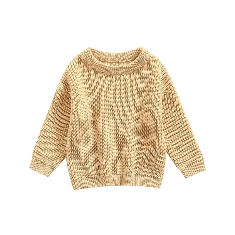 Suefunskry Newborn Unisex Knitted Long Sleeve Sweater