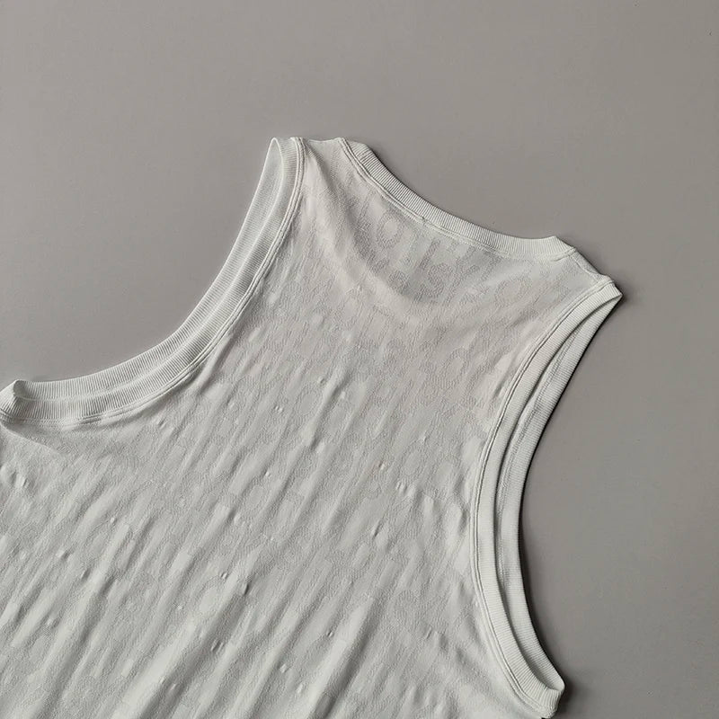 Womens Sleeveless Pilates Top Quick Dry Yoga Shirt For Fitness