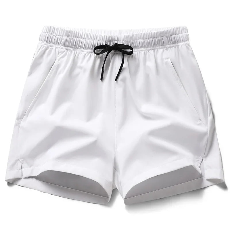Summer Mens Sports Shorts Solid Color Casual Jogging Beach