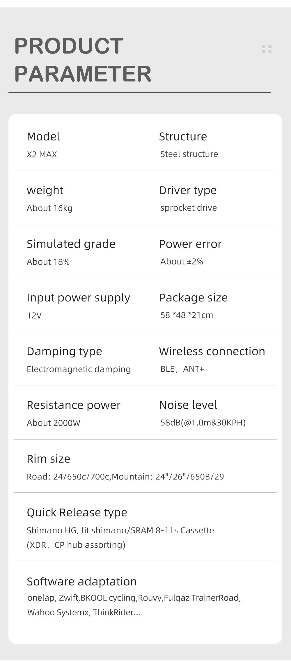ThinkRider X2MAX Smart Bike Trainer With Built-In Power Meter