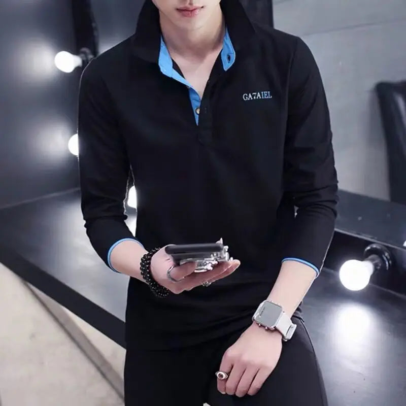 Shangkaka Men's Polo Shirt Slim Fit Casual Tee