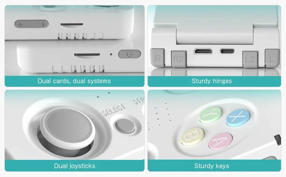 MIYOO Flip V2 Handheld Game Console With IPS Display