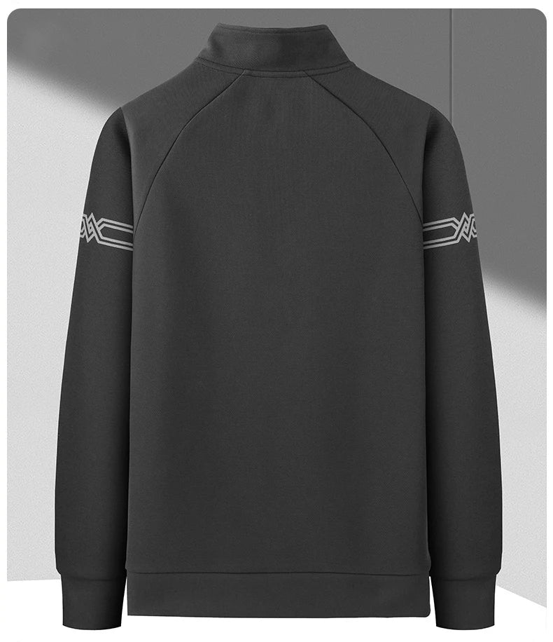 IppolichCN Casual Long Sleeve Sports Half Zipper Sweatshirt