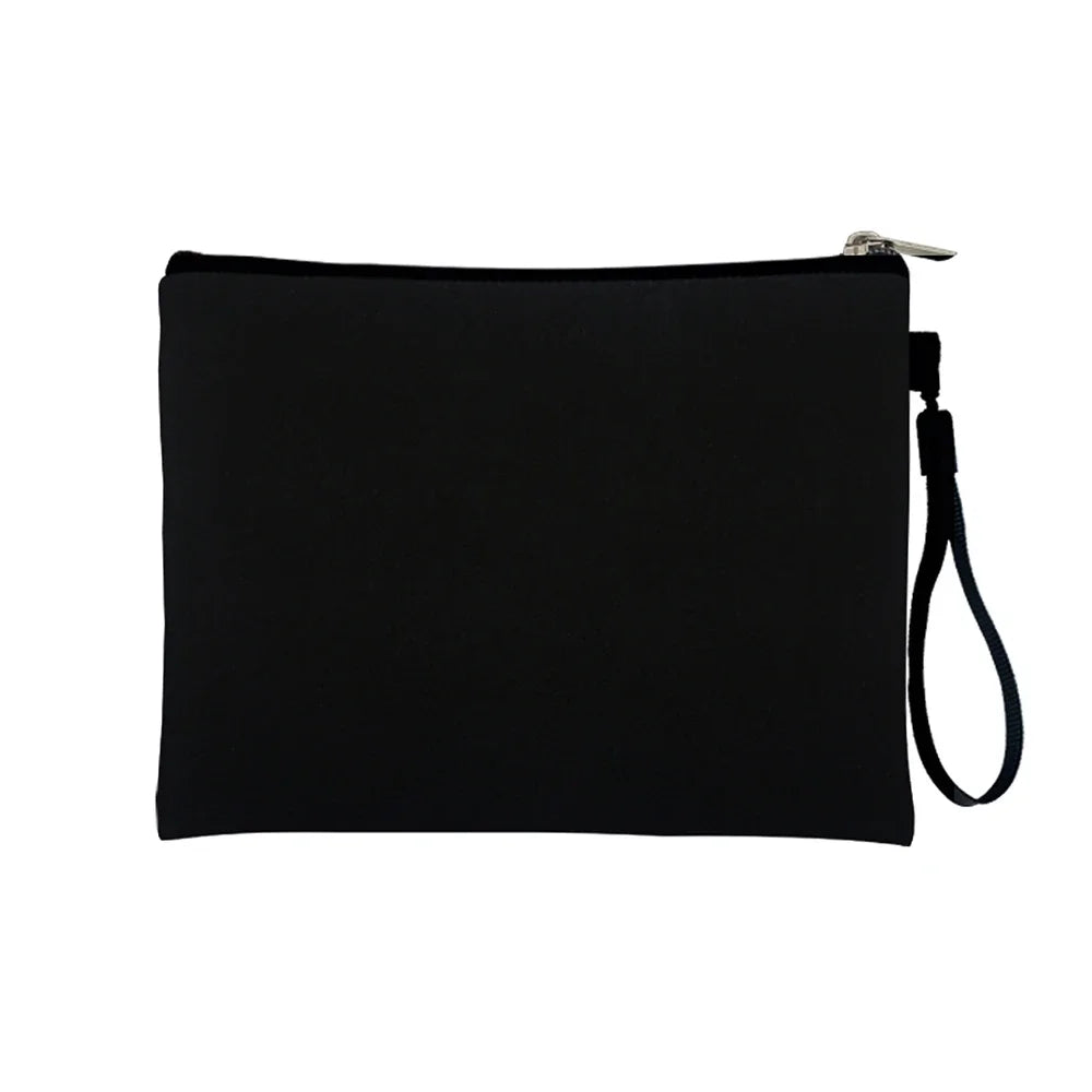 Canvas Cosmetic Bag Blank DIY Make Up Pouch Pencil Case