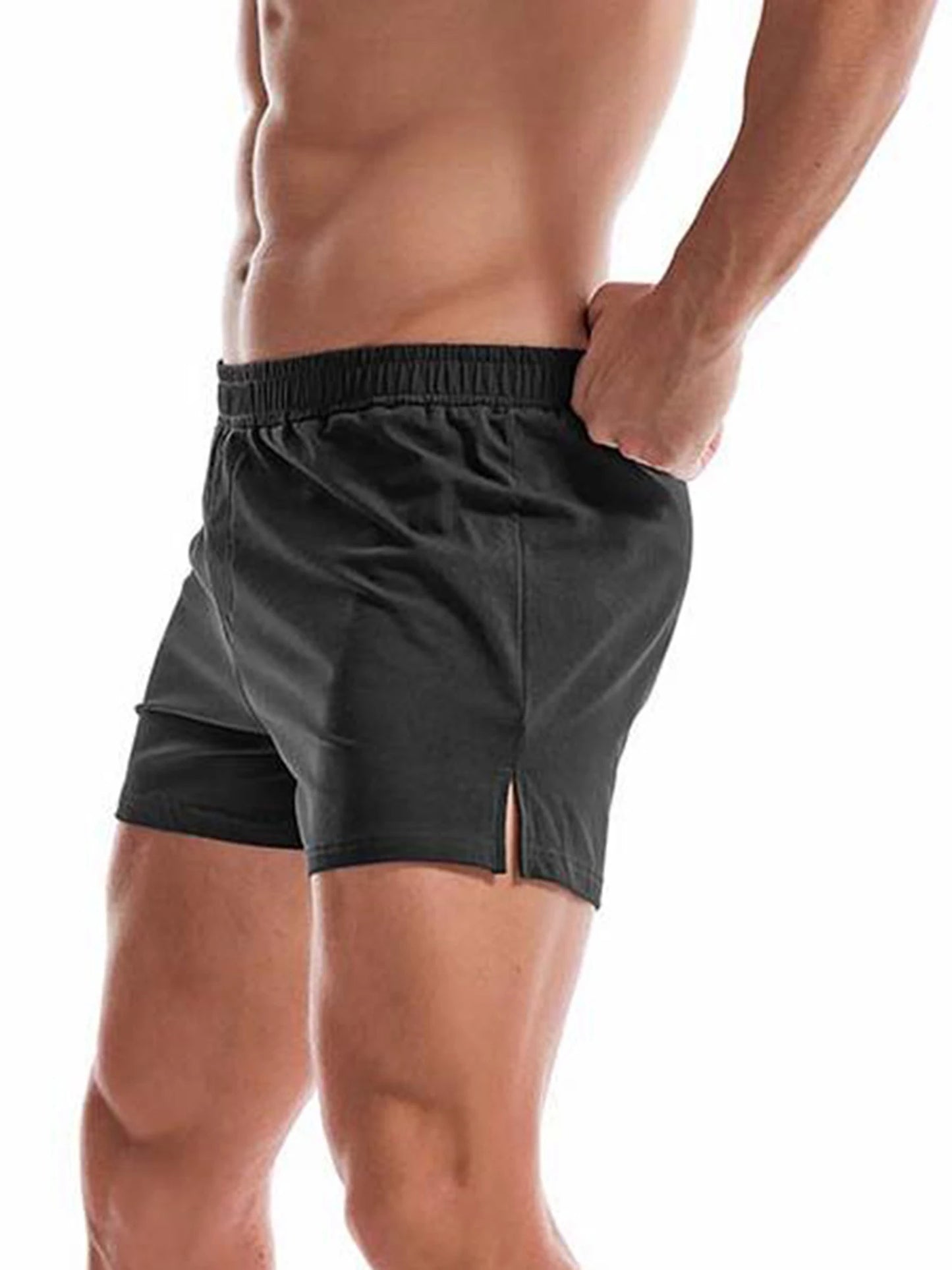 Mens Athletic Shorts Breathable Quick Dry With Pockets