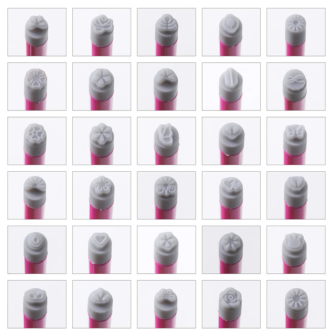 15Pcs/Set Nail Art Stamp Pen DIY Floral Butterfly Nail Stamping Manicure Seal