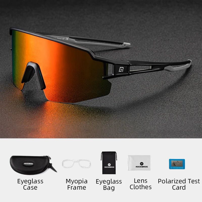Rockbros Photochromic Polarized Cycling Glasses UV400 Eyewear
