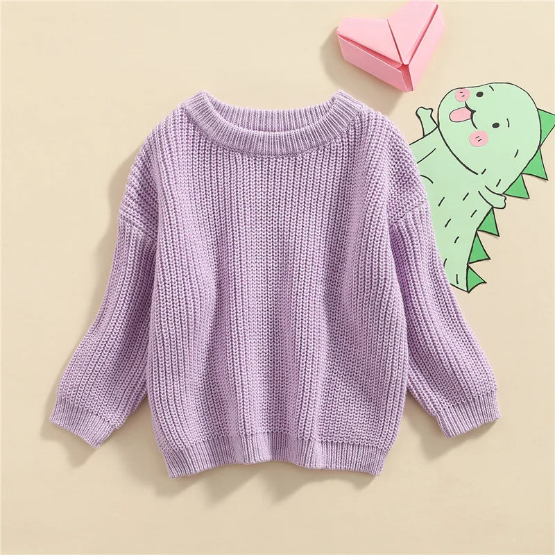 Suefunskry Newborn Unisex Knitted Long Sleeve Sweater