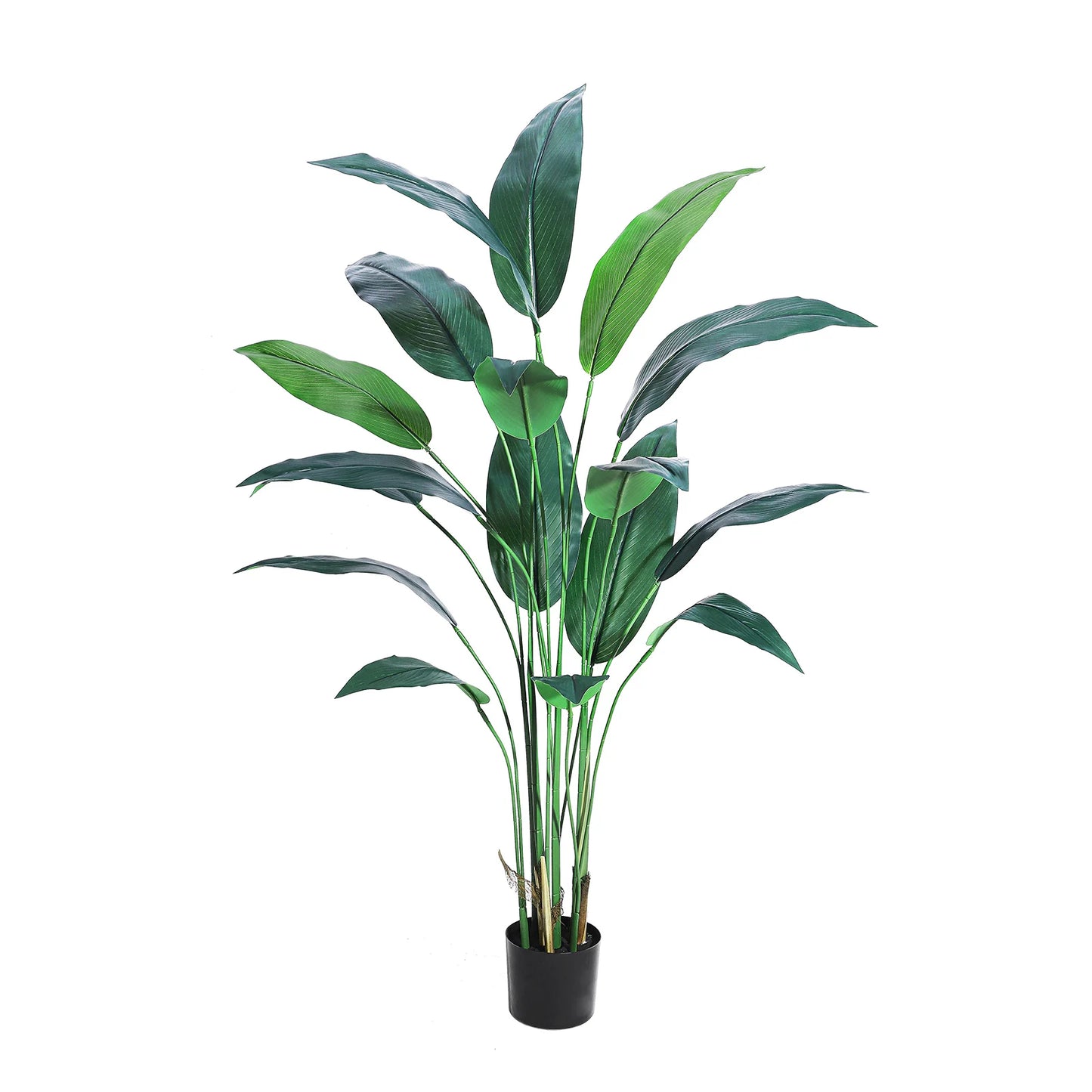 Artificial Bird of Paradise Plant 6FT(72in)/7FT(84IN) Fake Palm Tree for Indoor Outdoor Modern Decor Faux Plants for Home Office