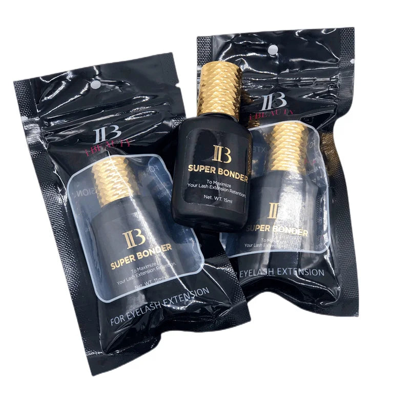 10Pcs 15ML IB SUPER BONDER Fixing Agent Transparent Liquid for Eyelash Extensions Lash Glue Help Adhesive for Lashes Grafting