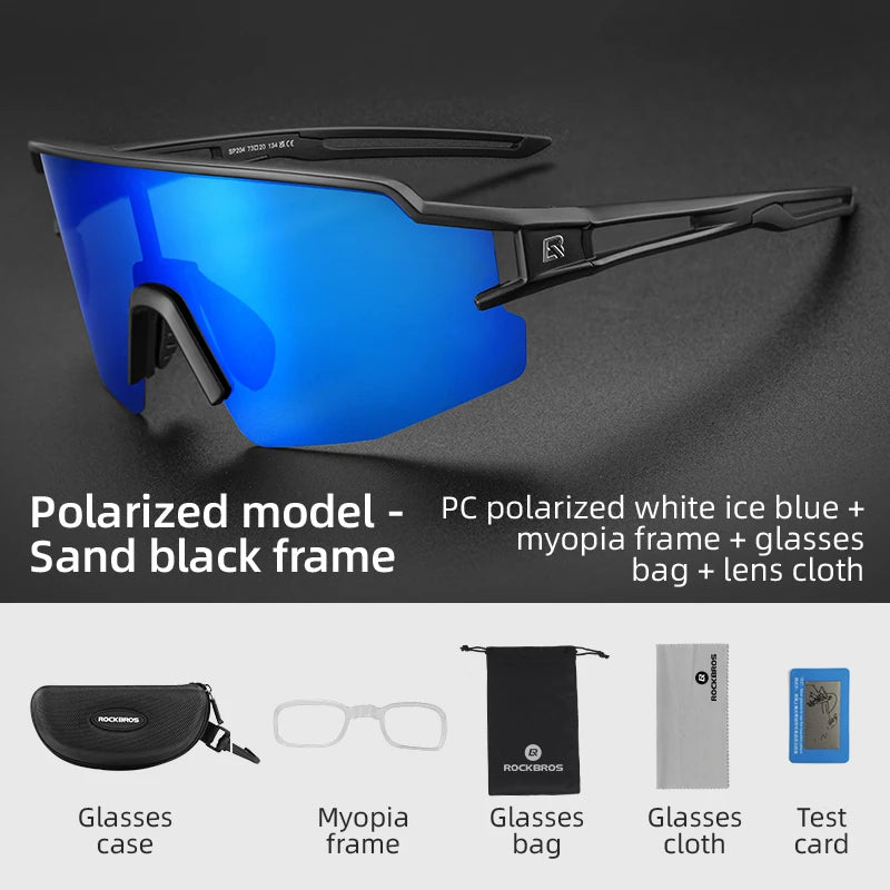 Rockbros Photochromic Polarized Cycling Glasses UV400 Eyewear