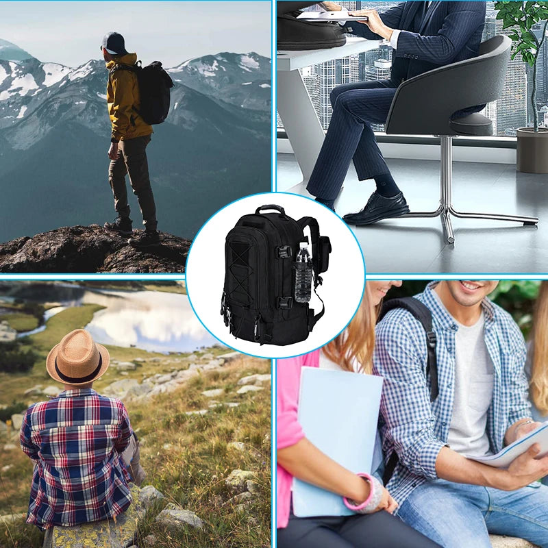 LQARMY Military Tactical Backpack Molle Assault Rucksack for Outdoor Hiking