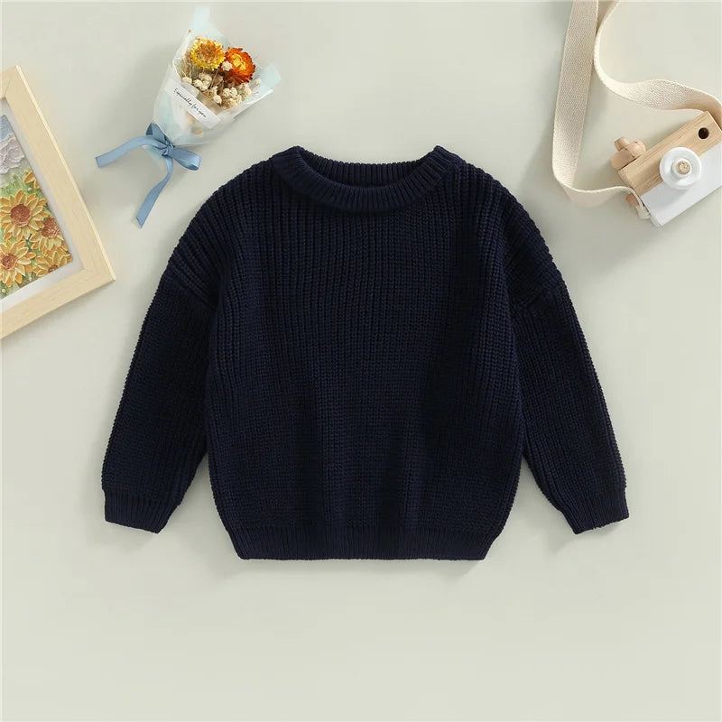 Suefunskry Newborn Unisex Knitted Long Sleeve Sweater