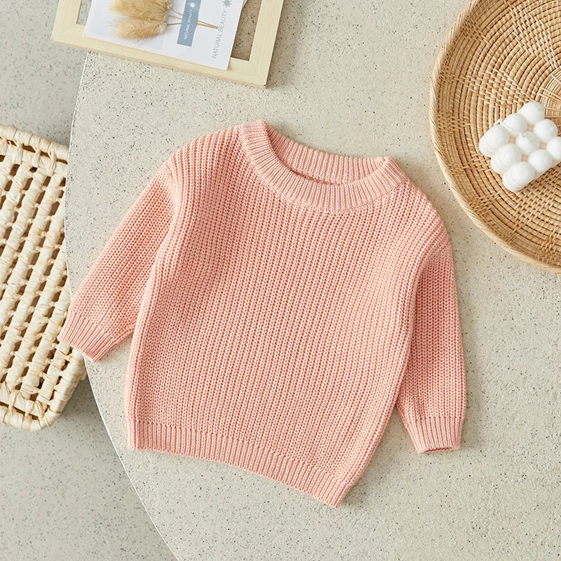 Suefunskry Newborn Unisex Knitted Long Sleeve Sweater