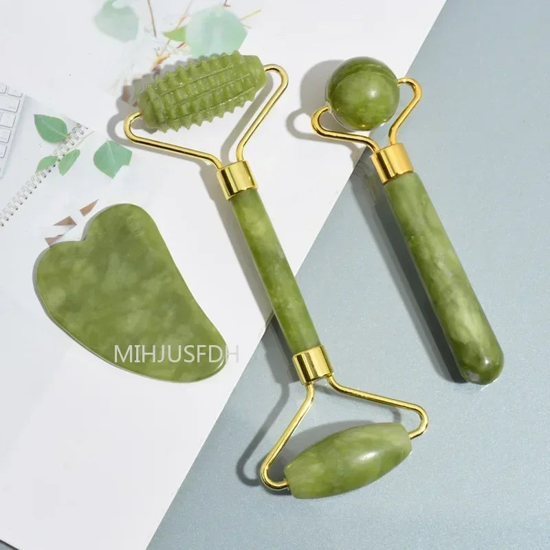 MIHJUSFDH Jade Roller Massager for Face Body Back Massage