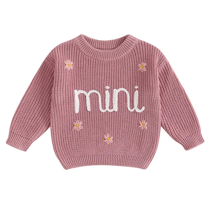 Toddler Girl Hooded Sweater Cozy Long Sleeve Knit Pullover Animal