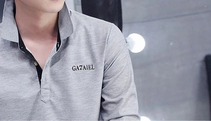 Shangkaka Men's Polo Shirt Slim Fit Casual Tee