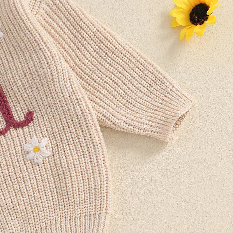 Toddler Girl Hooded Sweater Cozy Long Sleeve Knit Pullover Animal