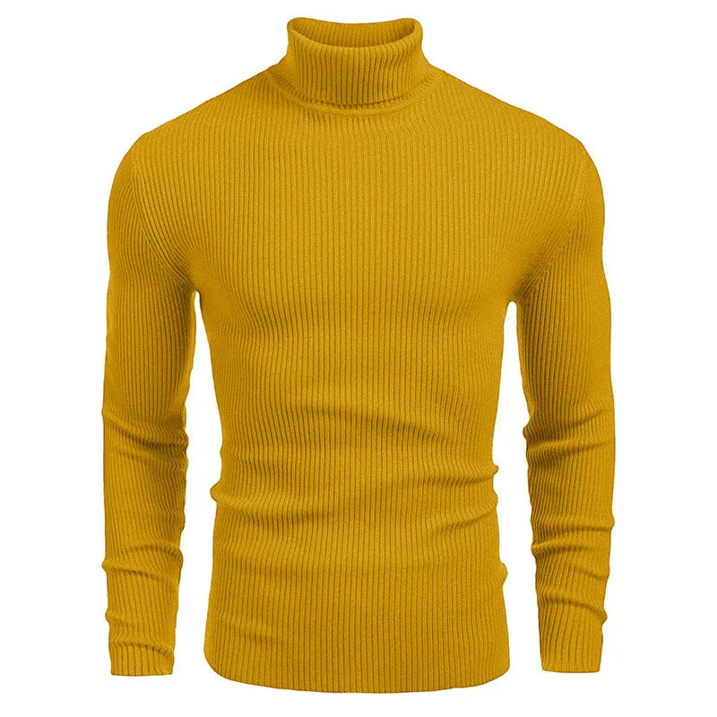 Hallolilla Men's Turtleneck Knit Sweater