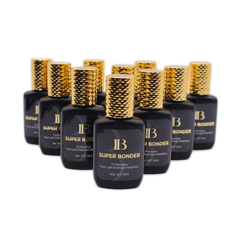 10Pcs 15ML IB SUPER BONDER Fixing Agent Transparent Liquid for Eyelash Extensions Lash Glue Help Adhesive for Lashes Grafting