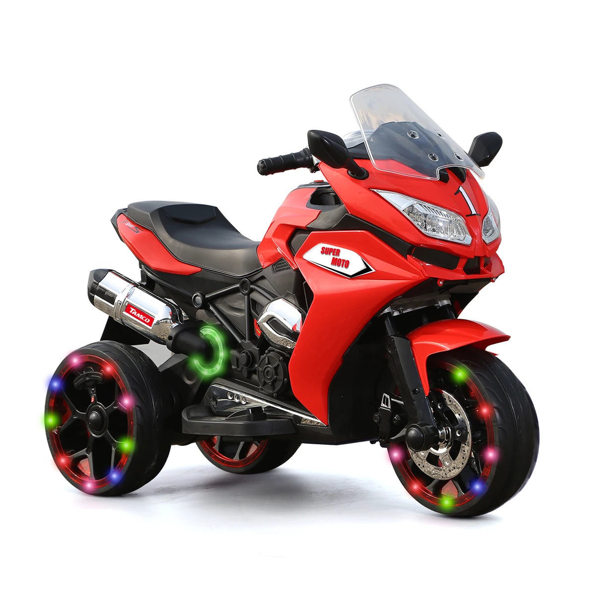 12V Kids Electric Motorcycle Ride On Vehicle With Three Wheels