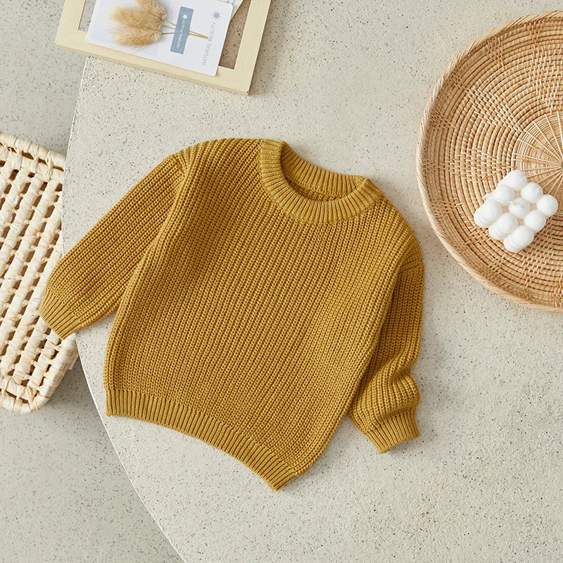 Suefunskry Newborn Unisex Knitted Long Sleeve Sweater