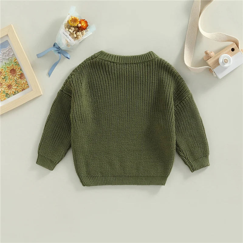 Suefunskry Newborn Unisex Knitted Long Sleeve Sweater