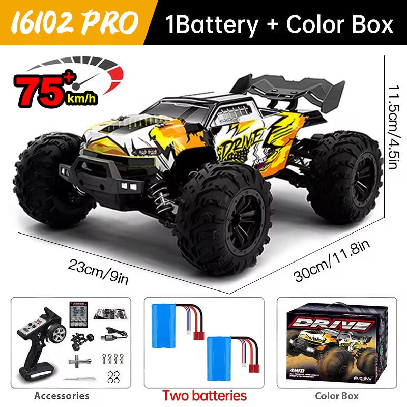 WLtoys Pro 4WD RC Car With LED Lights Remote Control
