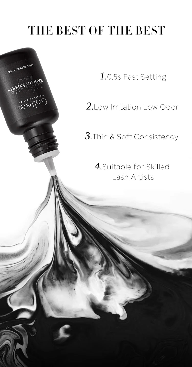 Gollee 0.5 SEC Extra Strong Brand Organic Best My Own Logo Eye Lash Private Label Wholesale Waterproof Lash Extension Glue