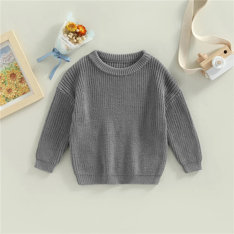 Suefunskry Newborn Unisex Knitted Long Sleeve Sweater