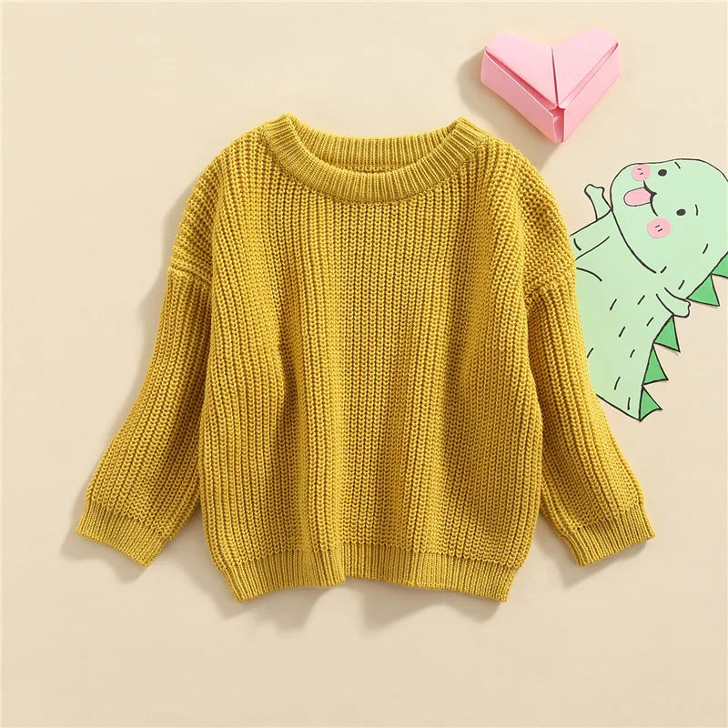 Suefunskry Newborn Unisex Knitted Long Sleeve Sweater