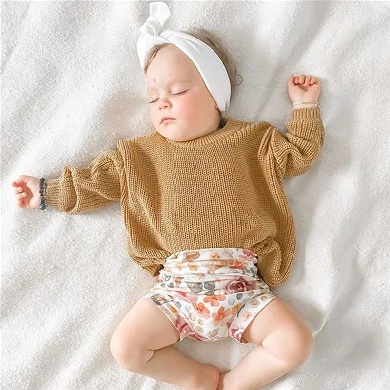 Suefunskry Newborn Unisex Knitted Long Sleeve Sweater