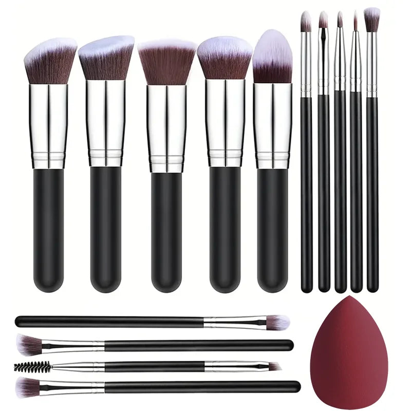 14PCS Makeup Brushes Set  Soft Fluffy Foundation Blush Powder Eyeshadow Blending Female Cosmetics Beauty Tool Christmas gift