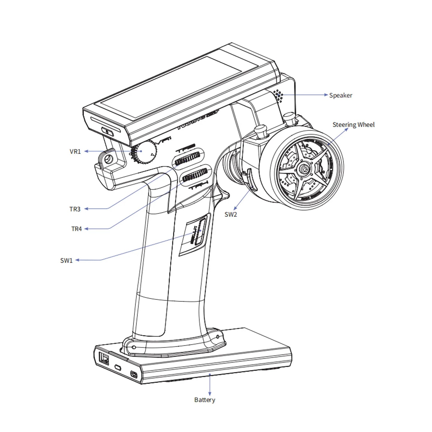 Flysky Noble NB4+ 2.4G 8CH Transmitter With FGR4S Receiver