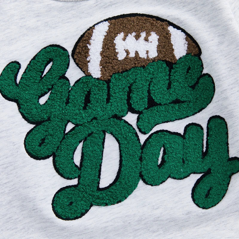 Pudcoco Toddler Boy 2 Piece Fall Outfit Sweatshirt Pants Set