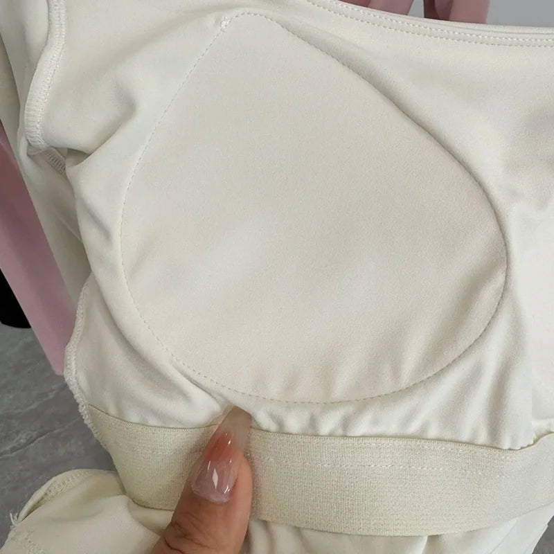 Pula Seamless Yoga Top Crossed Back Long Sleeve Breathable