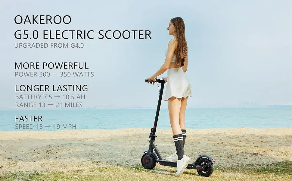 G5.0 Electric Scooter 36V 21 Mile Range Foldable Escooter