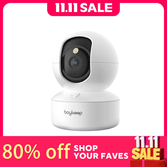 BoyKeep Indoor 2K Security Camera With WiFi 360 Pan Tilt
