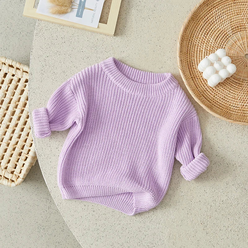 Suefunskry Newborn Unisex Knitted Long Sleeve Sweater