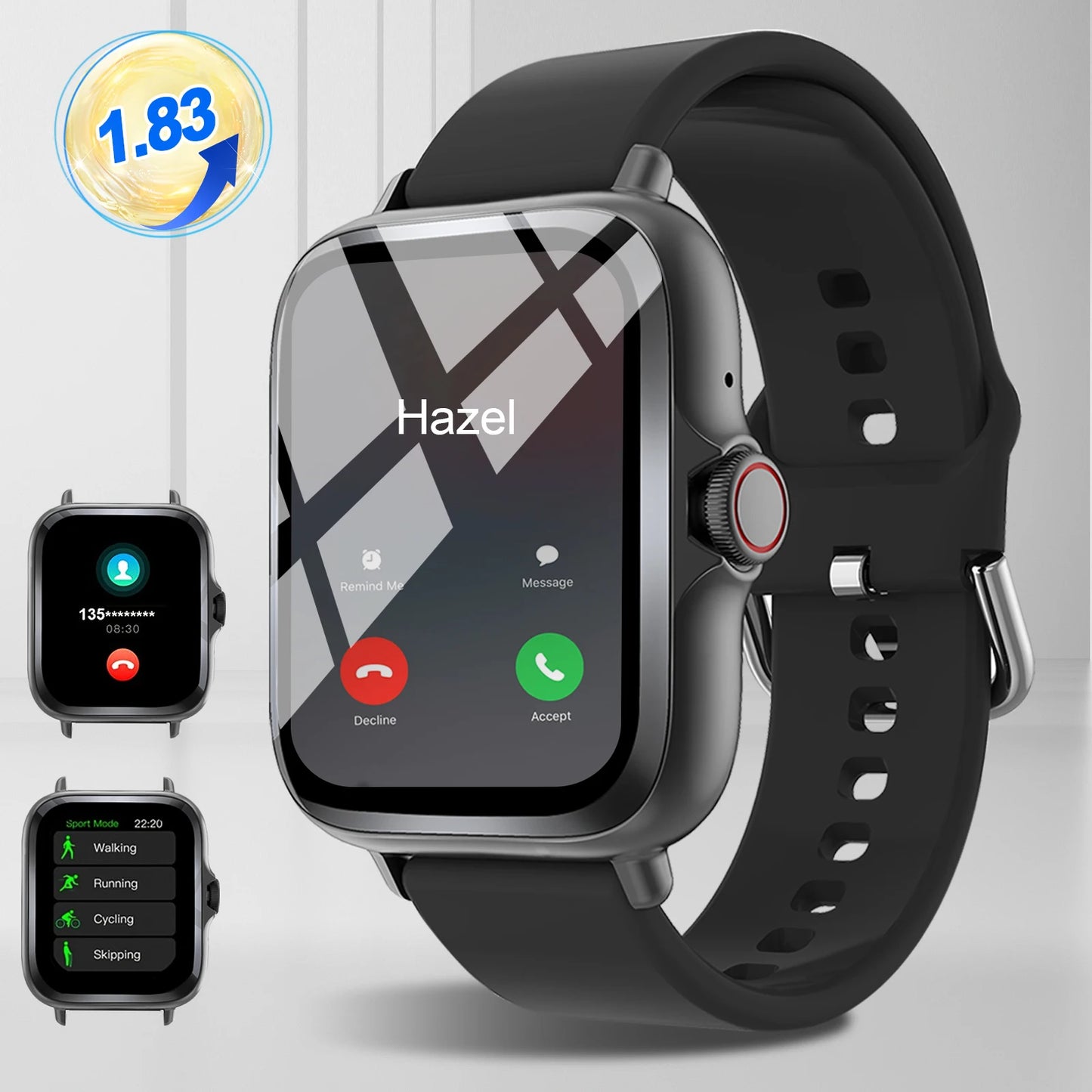 LOMAXFR Smart Watch With Full Touch Screen And Notifications