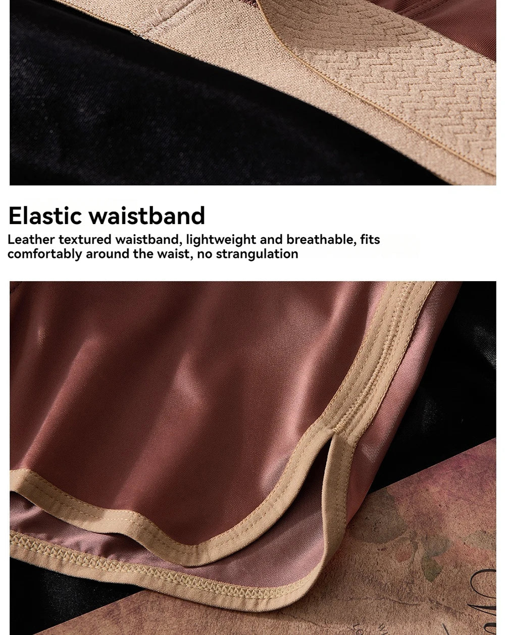 Briefs and Boxers Silk Ice Satin Men's Boxer Briefs Breathable