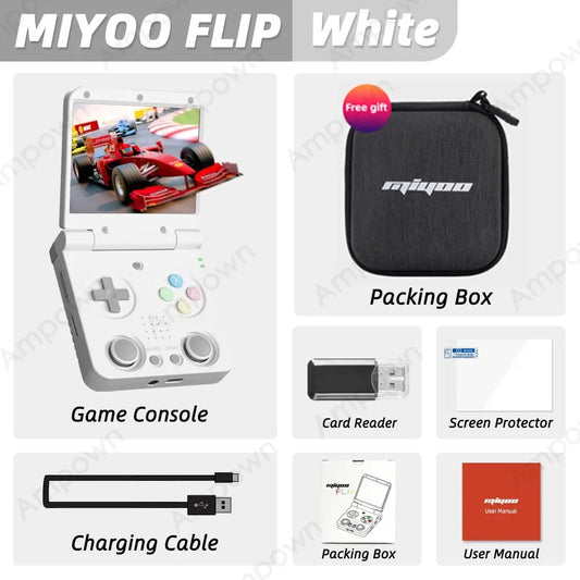 MIYOO Flip V2 Handheld Gaming Console With IPS Display