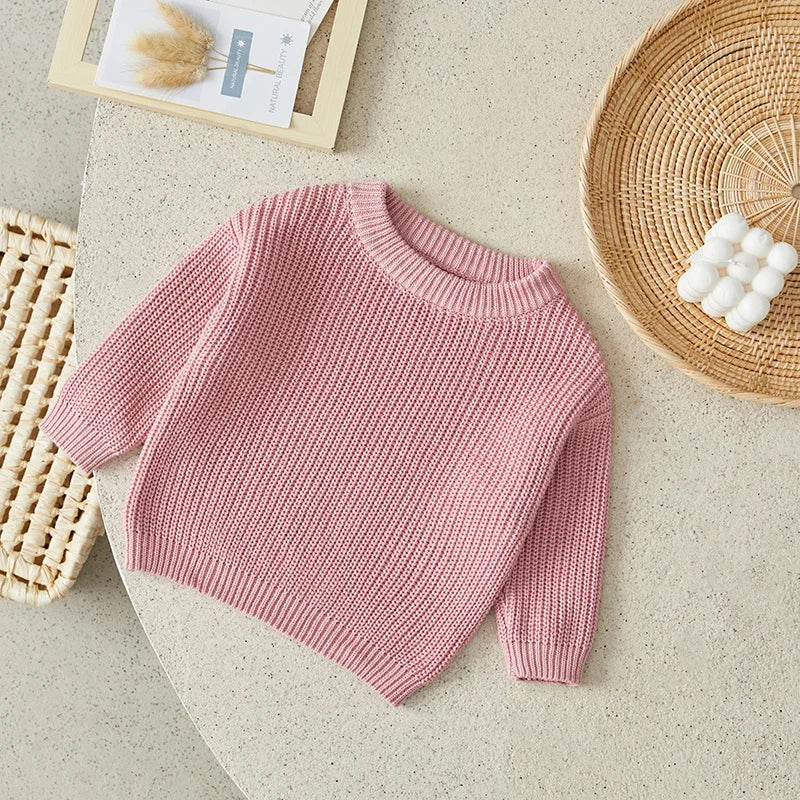 Suefunskry Newborn Unisex Knitted Long Sleeve Sweater