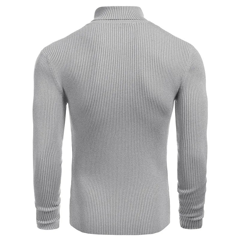 Hallolilla Men's Turtleneck Knit Sweater