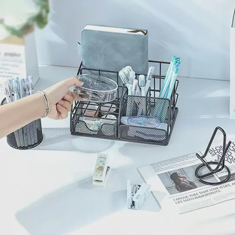 Hign-concerned Nordic Desktop Organizer Metal File Rack