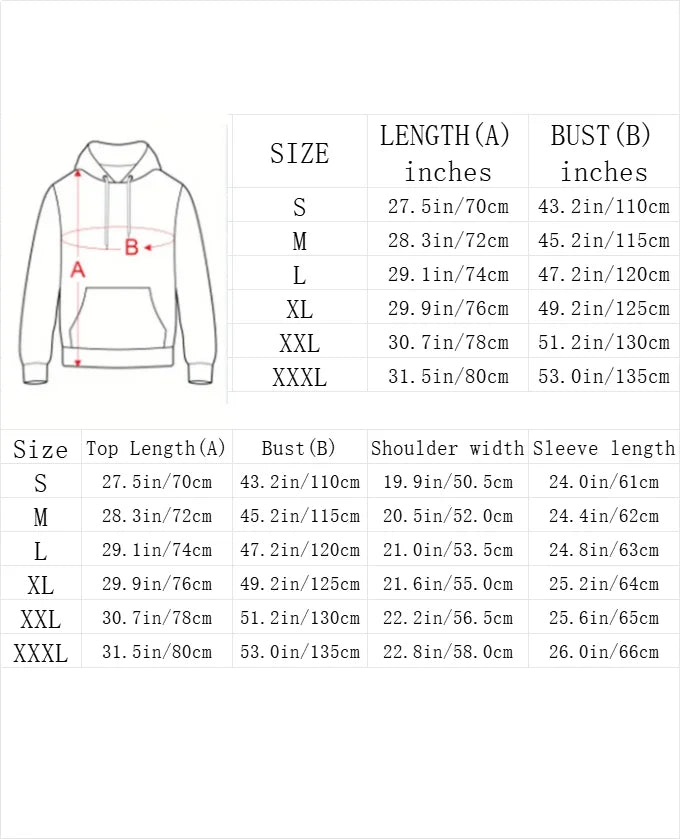 Men Oversize Hoodie Anime Crayon Shinchan Print Long Sleeve