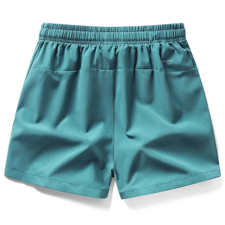 Summer Mens Sports Shorts Solid Color Casual Jogging Beach