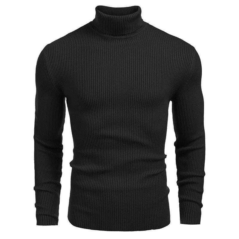 Hallolilla Men's Turtleneck Knit Sweater