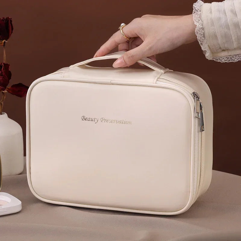 Dawndesslo Cosmetic Bag Womens Portable Makeup Organizer Large Capacity